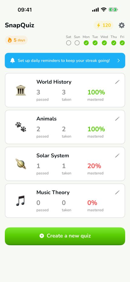 Your Learning Dashboard
